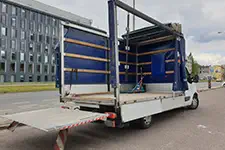 Zadadunek bokiem, załadunek od góry, GARDO Usługi transportowe Łódź
